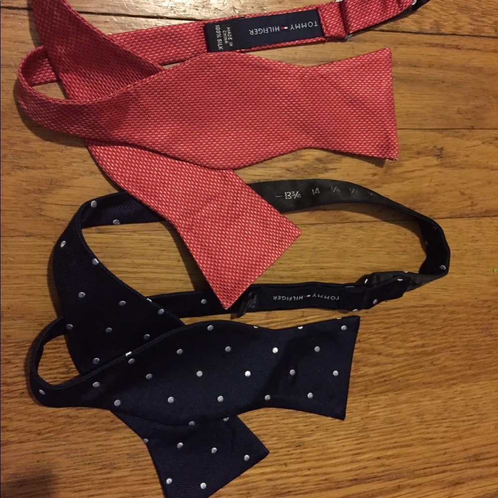 Two Tommy Hilfiger Bow ties